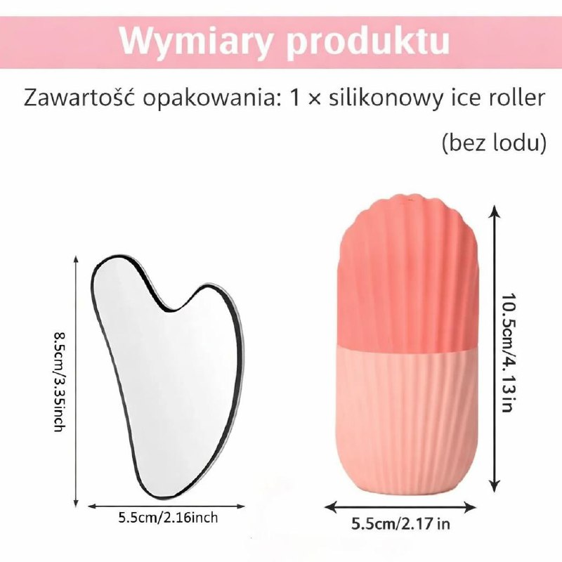 Zestaw BestieIceLift™ – Roller Chłodzący + Gua Sha na Opuchliznę Twarzy