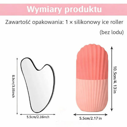 Zestaw BestieIceLift™ – Roller Chłodzący + Gua Sha na Opuchliznę Twarzy