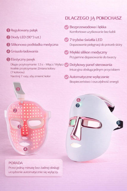 BestieAura™ – Maska LED światłoterapia anti-aging